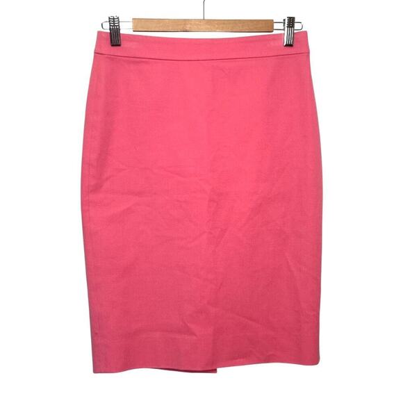 J. Crew Coral Pink No. 2 Pencil Skirt - Size 0 - Picture 1 of 5